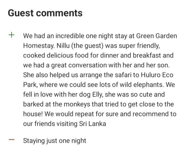 Green Garden Homestay Giritale Extérieur photo